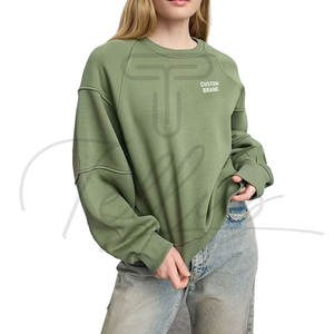 Sudadera de Felpa 100% Algodón con Logotipo Estampado en la Parte Delantera para Mujer, Venta al por Mayor OEM, Ropa Casual de Secado Rápido, Transpirable y Personalizable - Product Image 3