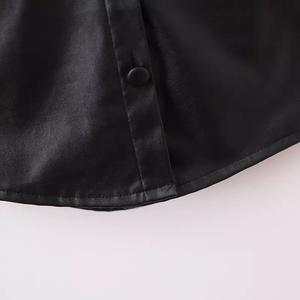 Stock Children Flight <b>Jacket</b> Stand Collar Winter <b>Kids</b> Leather <b>Jacket</b> Boys Girls Eco-Friendly Waterproof Breathable Anti-UV Front - Product Image 6