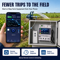 Contrôleur agricole intelligent 4G ou WiFi AC 75-400V jusqu'à 10kW, interrupteur à distance par application pour pompes d'irrigation