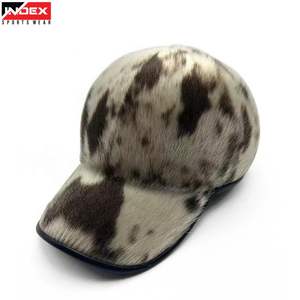 Premium <b>Box</b> Cowhide Hair-on Baseball Cap - Luxury Leather Animal Print <b>Hat</b> - High-Quality Gift Wear - Western Aesthetic - Product Image 1