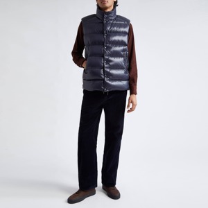 Chaleco Acolchado de Lona para Hombre, Ropa Exterior Informal, Nuevo Diseño, Logotipo/Color Personalizado, Cuello Alto, Chaqueta de Invierno Transpirable, Tallas Personalizadas - Product Image 2