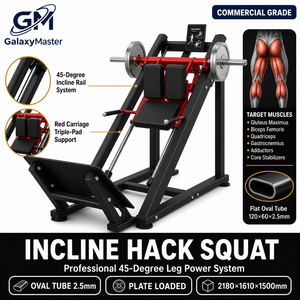 อุปกรณ์ออกกำลังกายคุณภาพสูง เครื่องออกกำลังกาย MND PL57 Linear Hack Squat - Product Image 1