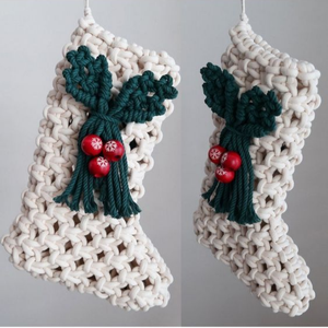 Nouveau design Macramé Stock de Noël Bohème Cadeau de Noël ornement d'arbre décor à la maison fait à la main du Vietnam - Product Image 1