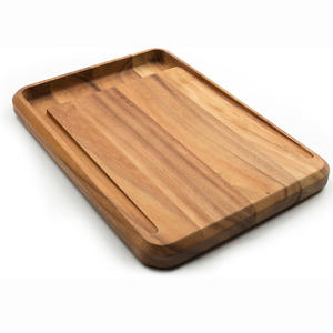 antique Acacia Chopping Cutting Board with Juice Groove Chopping Blocks Walnut <b>Oak</b> Wooden Board Cutting Board with Logo - Product Image 6