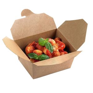 Personalized Economy Paper <b>Lunch</b> <b>Box</b> Havana Mod 16x21.5x9 cm - Product Image 2