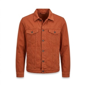 Custom Mens Denim Jacket <b>Washed</b> Denim Contrast Stitching for Boutique Retailers Wholesale Factory Direct - Product Image 3
