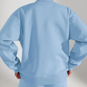 Coupe ample doux 2 pièces ensemble femmes veste d'entraînement durable de haute qualité chaud hiver mode pull bases polaire coton - Product Image 2