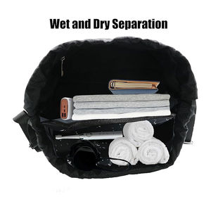 Sac à dos de sport unisexe en polyester avec fermeture éclair imperméable et logo personnalisé, bandoulière et doublure en lin – Grande Vente - Product Image 4