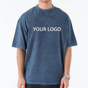 Fabricante OEM 100% algodón pesado de alta calidad serigrafía ecológica hombres personalizados de manga corta Camiseta de gran tamaño - Product Image 1