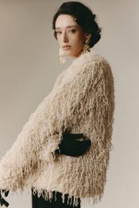 Meilleur choix pour dames élégant pull d'hiver Chante avec services ODM fabriqué au Vietnam tissu en polyester logo sérigraphié en soie - Product Image 3