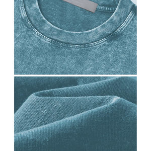 Camisetas de alta calidad para hombre, nuevo diseño, pesado, relajado, Vintage, lavado ácido, algodón de gran tamaño, Stock 100%, algodón, estampado Vintage para hombre - Product Image 6