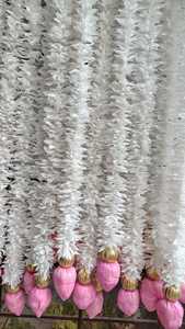 Bébé Rose Sola Bois Lotus Bourgeon Jasmin Guirlande Décoration Murale Suspendus Fleur Décoration De Mariage Botanique Décor - Product Image 2