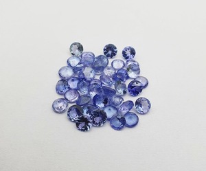 พลอยแทนซาไนต์ธรรมชาติทรงกลมเจียระไนบริลเลียนท์ ขนาด 5x5 มม. สีน้ำเงิน ผ่านการอบความร้อน ได้รับการรับรองจากผู้ตรวจสอบอิสระ สำหรับทำเครื่องประดับ - Product Image 2