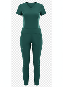 Uniformes Médicos de Enfermería de Manga Corta con Cuello en V, Conjuntos de Uniformes Quirúrgicos de Spandex para Hospital, los Más Vendidos - Product Image 5