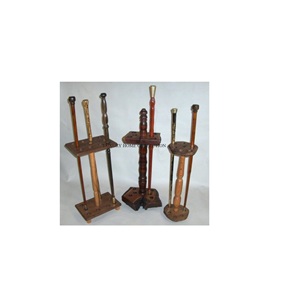 Bastones de madera hechos a mano con detalles de mango adornado que mezclan la artesanía tradicional con la moderna - Product Image 1