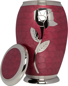 Urnas funerarias de cenizas anheladas a mano de metal de alta calidad para uso de cremación Urnas clásicas con anillo de Peltre - Product Image 1