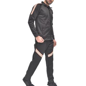 Conjuntos Deportivos Personalizados de Alta Calidad para Hombre, Ropa Deportiva Ajustada, Chaqueta de Manga Larga de Poliéster para Correr y Gimnasio, Pantalones Deportivos Lisos - Product Image 1