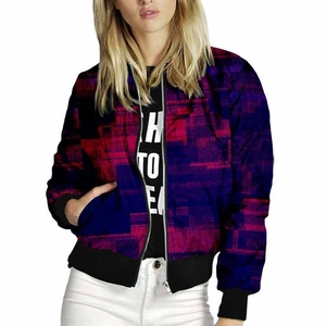 Alta calidad personalizado azul satén poliéster niñas mejor XL tamaño bordado bombardero chaquetas transpirable liso teñido metálico - Product Image 1