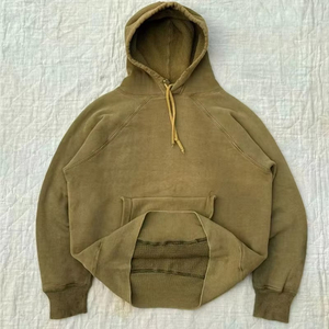 Top vente fabricant haute qualité hiver épais sweat à capuche 100% coton hommes Vintage pierre lavé à l'acide sweat à capuche conception personnalisée - Product Image 2