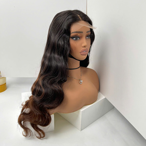 Producto al por mayor 200% densidad cabello marrón chocolate extensiones de cabello humano vietnamita cuerpo ondulado pelucas de cabello humano cierre HD - Product Image 3