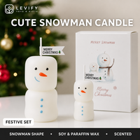 Velas Aromáticas Hechas a Mano con Forma de Muñeco de Nieve, Etiqueta Privada, Cera de Soja, Vela Perfumada, Decoración del Hogar, Regalo de Navidad, Venta al por Mayor