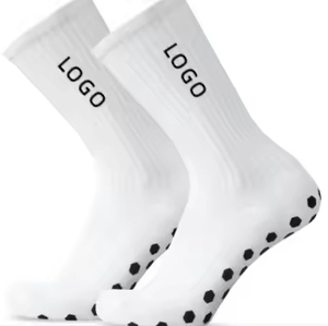 Factory Custom Men's Grip Soccer <b>Socks</b> Breathable Nylon & Cotton Anti-Slip Sport <b>Running</b> Football <b>Socks</b> Tap - Product Image 3