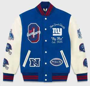 Veste universitaire personnalisée New York Giants OVO pour unisexe, veste de baseball - Product Image 1