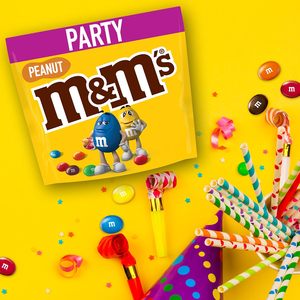 M&M's Peanut Bulk Pack Chocolate, chocolat croustillant avec un revêtement de sucre coloré, comme des bonbons, mélange pour fête, 1 x 800 g - Product Image 5