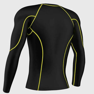 เสื้อเชิ้ตแขนยาวสำหรับผู้ชายเสื้อกีฬาคอกลมแบบรัดป้องกันผื่นคันพิมพ์ลายได้ตามต้องการ - Product Image 3