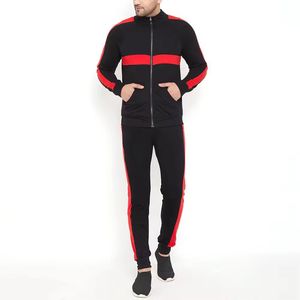 Logo personnalisé respirant hiver imprimé solide Tech polaire sportif hommes pleine longueur poches latérales survêtement - Product Image 1