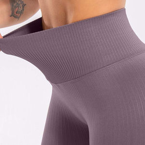 Ropa de Yoga de cintura alta con logotipo personalizado, ropa deportiva para gimnasio, conjuntos de fitness, sujetador de mallas cruzadas de 2 piezas, conjunto de yoga para mujer, impresión personalizada - Product Image 4