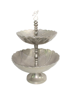แท่นวางเค้กโลหะหรูหราปาร์ตี้งานแต่งงานพร้อมของตกแต่งโต๊ะใช้วางเค้ก - Product Image 2
