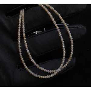 Perles de diamant champagne facettées 100 % naturelles, rares, en forme de rondelle, diamants en vrac - Product Image 1