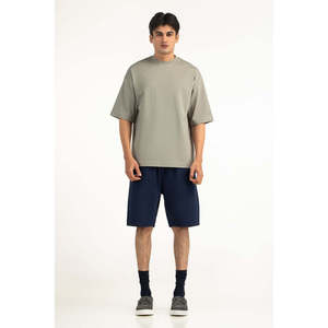 T-shirt de fitness en coton premium, coupe ample, MN-TS-SS26-004-A, jersey 240g et 300g, impression sérigraphique douce et impression sérigraphique à la soie - Product Image 3