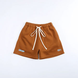 Pantalones cortos de verano para hombre, pantalones cortos transpirables con cordón de algodón de felpa francesa, pantalones cortos deportivos con estampado sólido para hombre - Product Image 3