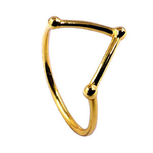 แหวนซุ้มชุบทองเงิน925ชุบทองสำหรับผู้หญิงใส่ได้ทุกวันเป็นของขวัญวันครบรอบ - Product Image 1