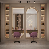 Espositore a LED per Arredamento da Salone e Ristorante, Espositore per Profumi da Esterno, Vetrina per Arredamento Ristorante