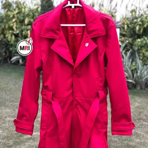 Brand New Homens Vermelhos Mulheres Unisex Longo Trench Coat homens jaquetas de inverno homens jaquetas de inverno 2023 MRI Brand New Made in Paquistão