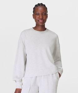 Sweat-shirt personnalisé pour femme, couleur unie, séchage rapide, hiver, manches longues, tissu polaire, style streetwear, logo personnalisé - Product Image 3