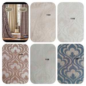 Diseño elegante Jacquard tejido Poly algodón 280 cm ancho transpirable duradero urdimbre tejido personalizado diseños cortina tela - Product Image 6