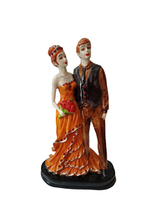 รูปปั้นคู่รักโรแมนติกสุดน่ารักรูปปั้นแฟชั่นของตกแต่งบ้านสำหรับวันวาเลนไทน์ของขวัญวันเกิดที่อบอุ่น - Product Image 1