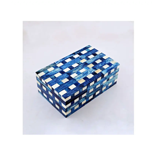 Caja con incrustaciones de hueso con logotipo personalizado para collar, anillo, reloj, joyero para mujeres y niñas, uso de diseño de lujo - Product Image 3