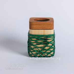 Brûleur Bakhoor islamique moderne Support de Oud enveloppé personnalisé haut de gamme avec accents dorés - Product Image 4