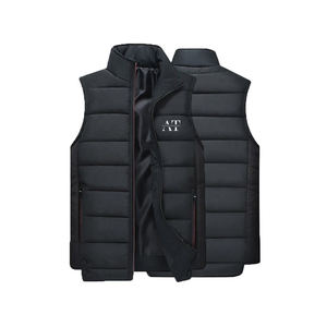 Chaleco acolchado informal de invierno de alta calidad para hombre, transpirable tela de poliéster, botón con cremallera frontal, decoración, venta al por mayor, Pakistán - Product Image 1