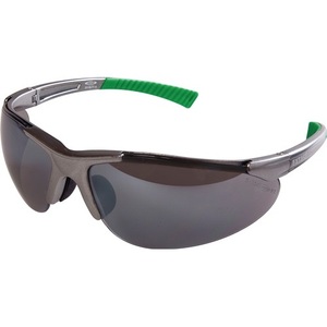 Daylight Safety <b>Glasses</b> EN 166 & EN 172 Silver-Grey Temples Mirrored <b>Polycarbonate</b> EKASTU - Product Image 1