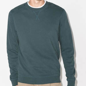 Haute qualité 100% coton hommes sweat couleur unie à manches longues vêtements usine fabrication sweats du Pakistan - Product Image 2