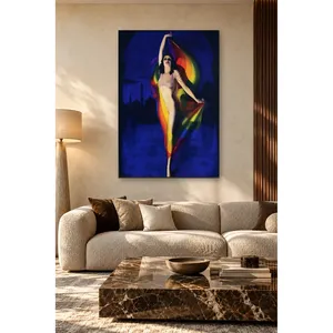 Impression sur toile Fida Rainbow Veil Oriental Dancer - Product Image 5