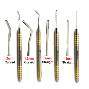 Instruments de pont osseux BBI-659, lot de 4 instruments chirurgicaux dentaires manuels pour extraction et periotomes, certifiés CE - Product Image 5