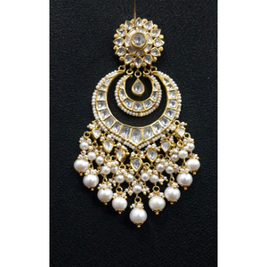 Pendientes de perlas de boda chapados en oro hechos a mano de alta calidad: clásicos y sofisticados para novias, mayoristas de joyería de moda - Product Image 3