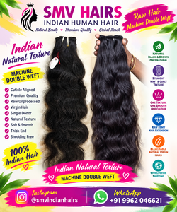 Cheveux vierges indiens bruts 12A, qualité Remy, super double drawn, trame double cousue à la machine, non traités - Product Image 3